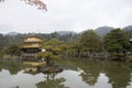 Rokuon-ji Buddhist temple the Golden Pavilion, Kinkakuji in Kyoto, Japan Royalty Free Stock Photo