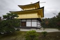 Rokuon-ji Buddhist temple (the Golden Pavilion, Kinkakuji) in Ky Royalty Free Stock Photo