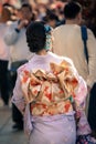 Beautiful japanese girl in traditional kimono in Kyoto, Japan