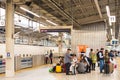 KYOTO, JAPAN - NOVEMBER 7, 2017: Group of people at the railway station. Copy space for text. Royalty Free Stock Photo