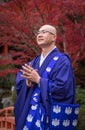 KYOTO, JAPAN - November, 20, 2014: Japanese Buddhist monk