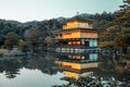 Kinkakuji Temple, beautiful ancient temple Millennia Is of interest to tourists at Kyoto, JAPAN