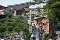 The torii gate of Jishu-Jinja Shrine. Kyoto. Japan