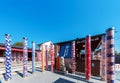 KYOTO, JAPAN - NOVEMBER 7, 2017: View of the railway station. Copy space for text. Royalty Free Stock Photo