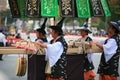 Performers represent style of entertiment popular at Muromachi period. Jidai Festival. Kyoto. Japan Royalty Free Stock Photo