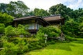 Japanese House Shrine Okochi Sanso Botanical Japanese Garden Royalty Free Stock Photo