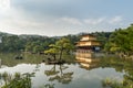 KYOTO, JAPAN - OCTOBER 09, 2015: Kinkaku-ji Temple of the Golden Pavilion officially named Rokuon-ji. Deer Garden Temple is a Zen Royalty Free Stock Photo