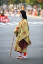 A noblewoman of in historic costume at Jidai Festival. Kyoto. Japan