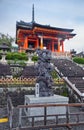 Statue of blue dragon, or seiryuu at Kiyomizu-dera Temple. Kyoto. Japan Royalty Free Stock Photo