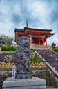 Statue of blue dragon, or seiryuu at Kiyomizu-dera Temple. Kyoto. Japan Royalty Free Stock Photo