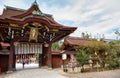 Sanko-mon Gate of Kitano Tenmangu shrine. Kyoto. Japan