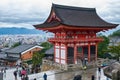 The Nio-mon Deva Gate at Kiyomizu-dera Temple. Kyoto. Japan Royalty Free Stock Photo