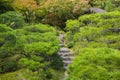 Kyoto Japan Okochi Denjiro stone steps in garden Royalty Free Stock Photo