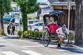 Rickshaw tour ride in Kyoto Royalty Free Stock Photo