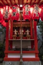 Kyoto, Japan - Shinto shrine near the road in twilight