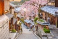 Kyoto, Japan Higashiyama District in Spring Royalty Free Stock Photo