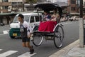 Kyoto, Japan - Traditional human power rickshaw