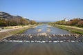 Kyoto Kamo River Royalty Free Stock Photo