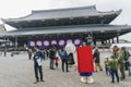 The beautiful Higashi Hongan-ji and cute costume