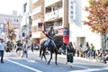 KYOTO - OCT 22:participants on The Jidai Matsuri Royalty Free Stock Photo