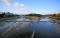 Kyoto suburb Kamogawa river view Royalty Free Stock Photo