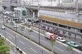 Kyoto, 12th may: Aerial landscape from Hotel Miyako Building in Kyoto City in Japan Royalty Free Stock Photo