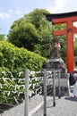 Kyoto, 15th may: Fox Sculpture from Fushimi Inari Taisha Shrine of Kyoto City in Japan