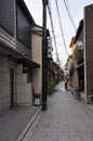 Kyoto, 13th may: Gion or Geisha district Street from Kyoto City in Japan Royalty Free Stock Photo