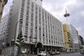 Kyoto, 14th may: Street view with Hotel New Hankyu Building from Kyoto City in Japan