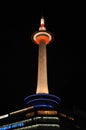 Kyoto Tower at night