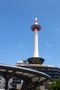 Kyoto Tower seen from central Kyoto