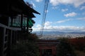 Kyoto view from Inari shrine steps, Japan