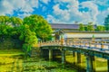 Kyotos bridge and the beauty of nature Royalty Free Stock Photo
