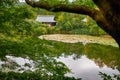 Kyoyochi Pond Ã¢â¬â the water garden of the Ryoan-ji temple. Kyoto. Japan