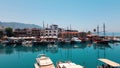 Kyrenia Castle and historical old harbour in Kyrenia, North Cyprus Royalty Free Stock Photo