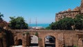 Kyrenia Castle and historical old harbour in Kyrenia, North Cyprus Royalty Free Stock Photo