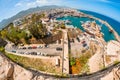 KYRENIA, CYPRUS - FEBRUARY 21: View of Kyrenia harbour from cast