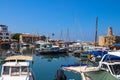 Yachts and boats in The Kyrenia Harbor . Kyrenia City. Cyprus