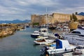 Kyrenia Castle, Girne Kalesi and harbour, Cyprus Royalty Free Stock Photo