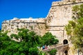 Kyrenia (Girne), CYPRUS - JULY 5: Group of turists at the entrance of Kyrenia castle on July 5, 2015 Royalty Free Stock Photo