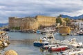 Kyrenia Girne old harbour, Northern Cyprus Royalty Free Stock Photo