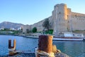 Kyrenia Harbour and Medieval Castle in Cyprus Royalty Free Stock Photo