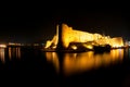 Kyrenia medieval castle at night