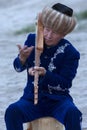 Kyrgyz Musician, Issyk Kul Lake, Kyrgyzstan
