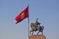 The monument for kyrgyz epos hero Manas. Bishkek, Kyrgyzstan Royalty Free Stock Photo