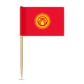 Kyrgyzstan flag toothpick 10eps