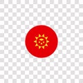 kyrgyzstan icon sign and symbol. kyrgyzstan color icon for website design and mobile app development. Simple Element from countrys Royalty Free Stock Photo