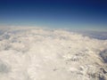 Kyrgyzstan. Mount Tianshan. The view from the aircraft. Royalty Free Stock Photo