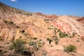 Kyrgyzstan, View on the Fairytale canyon "Skazka" near Issyk Kul Lake