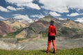 Kyrgyzstan, View on the Pamir mountains